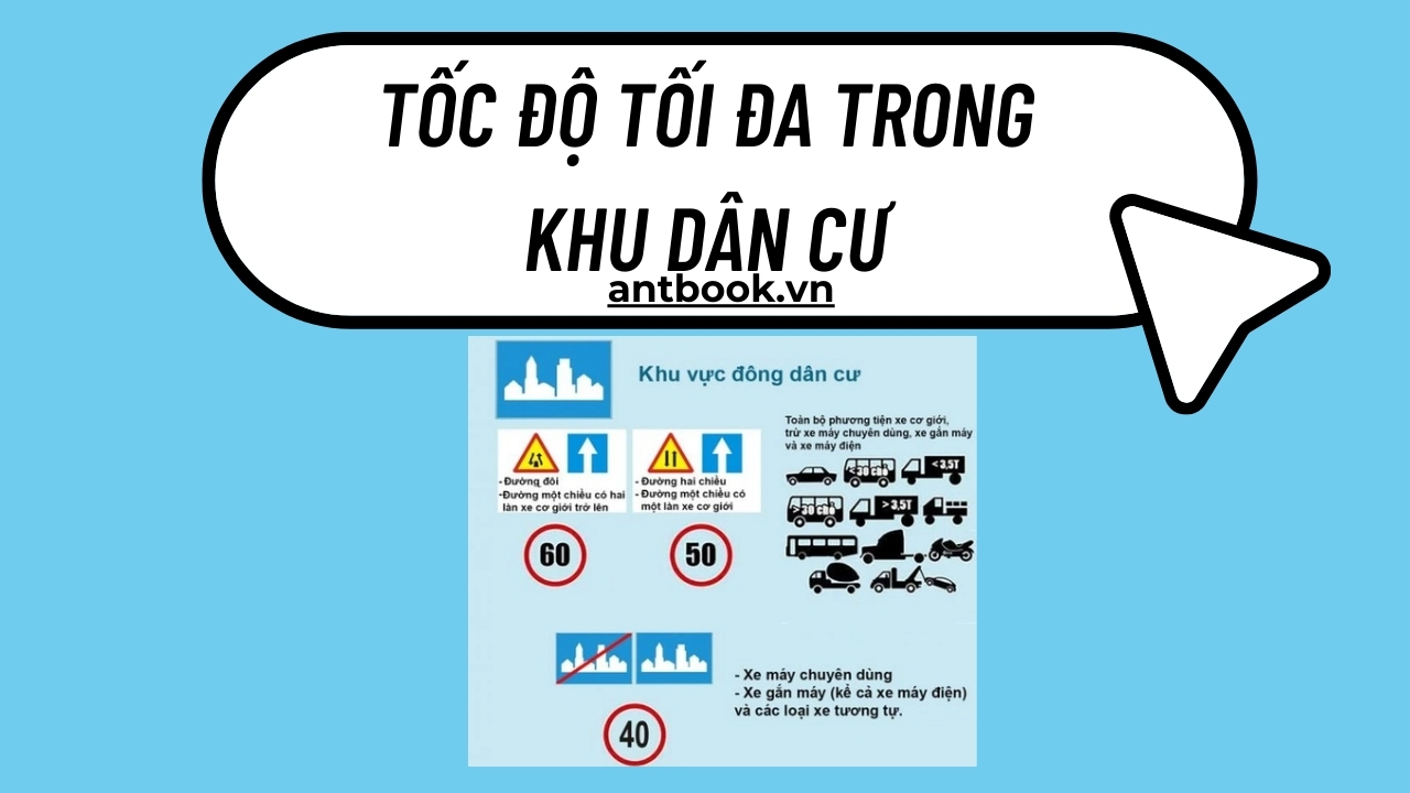 Tốc độ tối đa trong khu dân cư là bao nhiêu? Mức phạt vi phạm Tốc độ tối đa trong khu dân cư là bao nhiêu? Mức phạt vi phạm