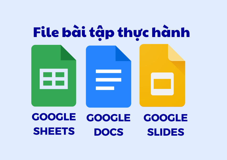 Bài tập thực hành Google Sheets - Google Docs Bài tập thực hành Google Sheets - Google Docs