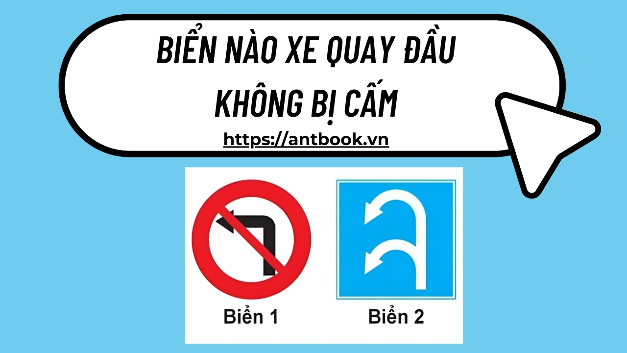 Biển nào xe quay đầu không bị cấm? Bí quyết 100 điểm lý thuyết Biển nào xe quay đầu không bị cấm? Bí quyết 100 điểm lý thuyết