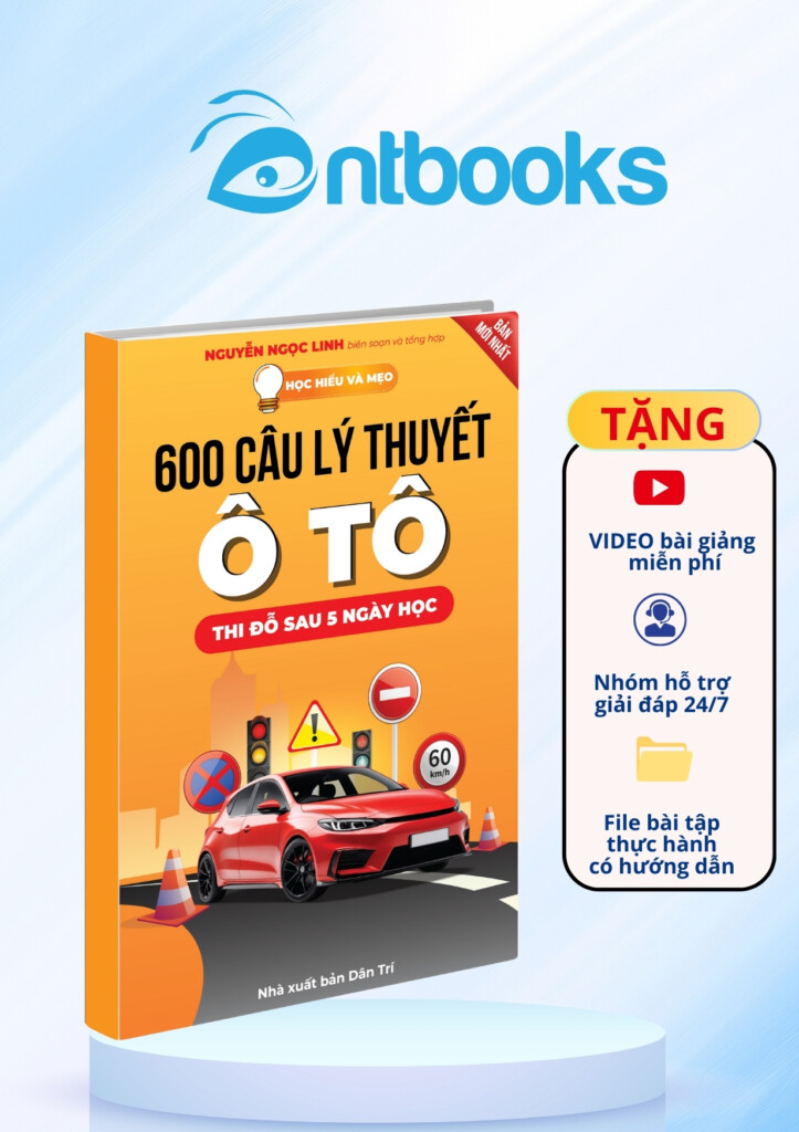 Sách Học hiểu và Mẹo 600 câu lý thuyết ô tô 2025 Sách Học hiểu và Mẹo 600 câu lý thuyết ô tô 2025